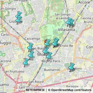 Mappa Via Damiano Chiesa, 20052 Monza MB, Italia (1.98733)