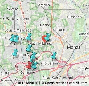 Mappa Via Nino Bixio, 20834 Nova Milanese MB, Italia (4.29909)