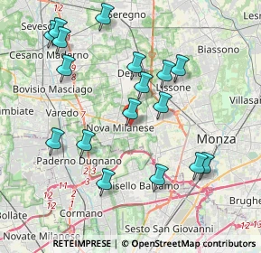 Mappa Via Nino Bixio, 20834 Nova Milanese MB, Italia (4.13118)