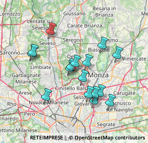 Mappa Via Nino Bixio, 20834 Nova Milanese MB, Italia (6.41438)