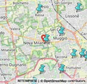 Mappa Via Nino Bixio, 20834 Nova Milanese MB, Italia (3.00818)