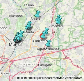 Mappa Via Libertà, 20049 Concorezzo MB, Italia (3.8255)