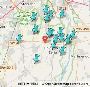 Mappa Via S. Rocco, 24059 Urgnano BG, Italia (3.2375)