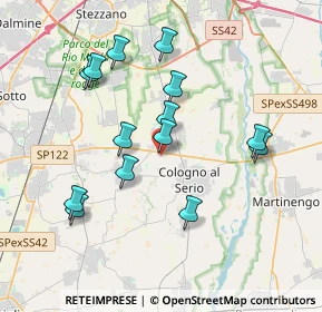 Mappa Via S. Rocco, 24059 Urgnano BG, Italia (3.59357)