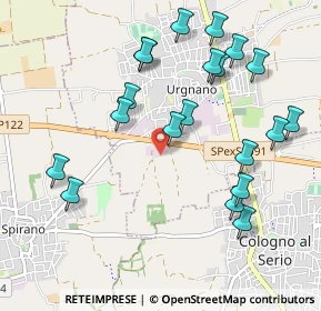 Mappa Via S. Rocco, 24059 Urgnano BG, Italia (1.0795)