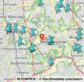 Mappa Piazza Salvo D'Acquisto, 20834 Nova Milanese MB, Italia (2.5275)