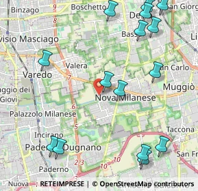 Mappa Piazza Salvo D'Acquisto, 20834 Nova Milanese MB, Italia (2.71467)