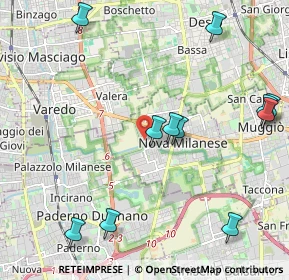 Mappa Piazza Salvo D'Acquisto, 20834 Nova Milanese MB, Italia (2.51545)