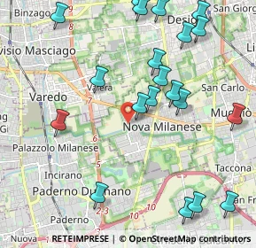 Mappa Piazza Salvo D'Acquisto, 20834 Nova Milanese MB, Italia (2.483)