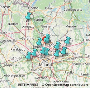 Mappa Piazza Salvo D'Acquisto, 20834 Nova Milanese MB, Italia (10.85077)