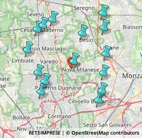 Mappa Piazza Salvo D'Acquisto, 20834 Nova Milanese MB, Italia (4.28067)