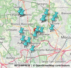 Mappa Piazza Salvo D'Acquisto, 20834 Nova Milanese MB, Italia (3.45529)
