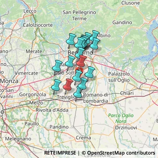 Mappa Viale Lombardia, 24050 Spirano BG, Italia (9.81158)