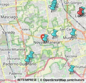 Mappa Via Nazario Sauro, 20834 Nova Milanese MB, Italia (2.75)