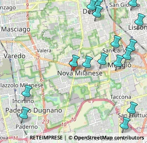 Mappa Via Nazario Sauro, 20834 Nova Milanese MB, Italia (2.7925)