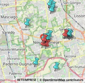 Mappa Via Nazario Sauro, 20834 Nova Milanese MB, Italia (1.62)