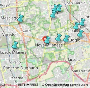 Mappa Via Nazario Sauro, 20834 Nova Milanese MB, Italia (2.25909)