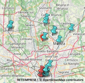 Mappa Via Nazario Sauro, 20834 Nova Milanese MB, Italia (10.0695)