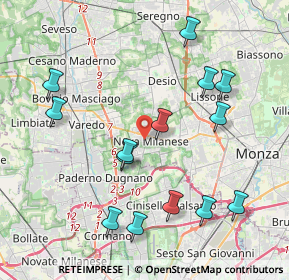 Mappa Via Nazario Sauro, 20834 Nova Milanese MB, Italia (4.335)