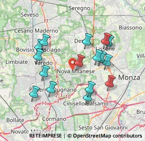 Mappa Via Nazario Sauro, 20834 Nova Milanese MB, Italia (3.51938)