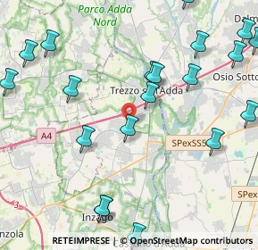 Mappa Via Toscana, 20056 Grezzago MI, Italia (5.4405)