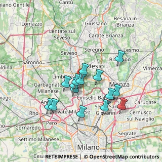 Mappa Via Cuneo, 20037 Paderno Dugnano MI, Italia (6.01)