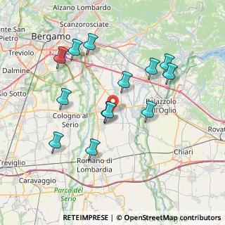 Mappa Via Fornace, 24050 Mornico Al Serio BG, Italia (7.37385)