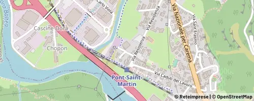 Mappa Pont-Saint-Martin