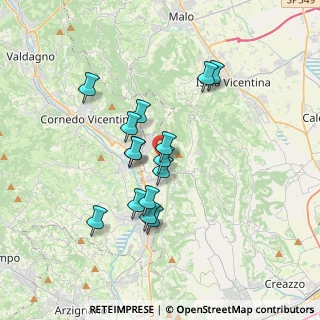 Mappa Via Pederiva, 36070 Castelgomberto VI, Italia (2.92867)