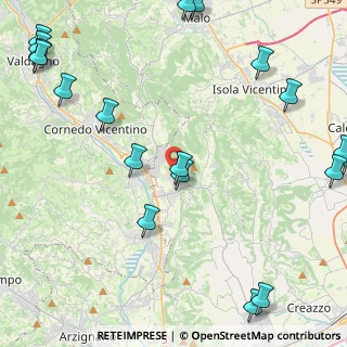 Mappa Via Pederiva, 36070 Castelgomberto VI, Italia (6.448)