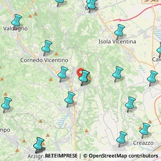 Mappa Via Pederiva, 36070 Castelgomberto VI, Italia (6.4015)