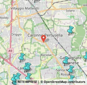 Mappa Centro Commerciale Tigros, 21042 Caronno Pertusella VA, Italia (3.62923)