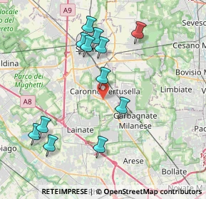 Mappa Centro Commerciale Tigros, 21042 Caronno Pertusella VA, Italia (4.07)