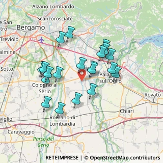 Mappa Via Roma, 24050 Mornico Al Serio BG, Italia (6.451)