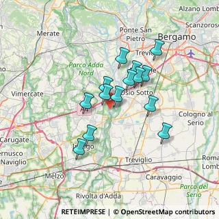 Mappa Viale Cimitero, 24042 Capriate San Gervasio BG, Italia (5.53714)