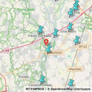 Mappa Viale Cimitero, 24042 Capriate San Gervasio BG, Italia (5.89909)