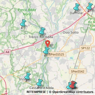 Mappa Viale Cimitero, 24042 Capriate San Gervasio BG, Italia (7.06182)