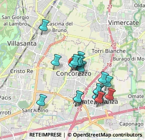 Mappa Via de Capitani, 20863 Concorezzo MB, Italia (1.52579)