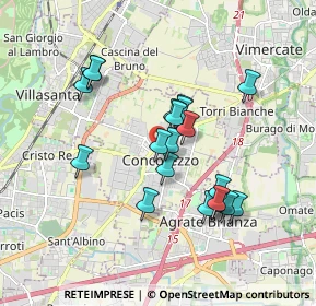 Mappa Via de Capitani, 20863 Concorezzo MB, Italia (1.535)