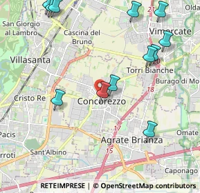 Mappa Via de Capitani, 20863 Concorezzo MB, Italia (2.49667)