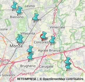 Mappa Via de Capitani, 20863 Concorezzo MB, Italia (4.56273)