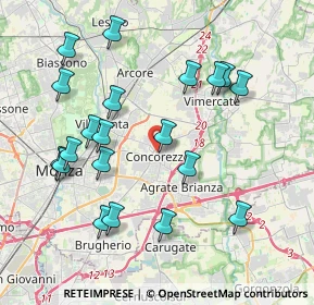 Mappa Via de Capitani, 20863 Concorezzo MB, Italia (4.1275)