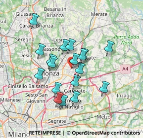 Mappa Via de Capitani, 20863 Concorezzo MB, Italia (5.93889)