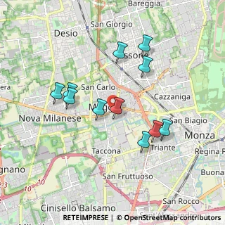 Mappa Via Alfonso Lamarmora, 20835 Muggiò MB, Italia (1.69636)
