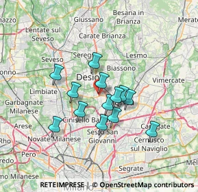 Mappa Via Alfonso Lamarmora, 20835 Muggiò MB, Italia (5.23538)