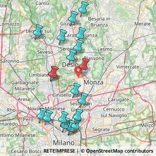 Mappa Via Alfonso Lamarmora, 20835 Muggiò MB, Italia (9.2015)