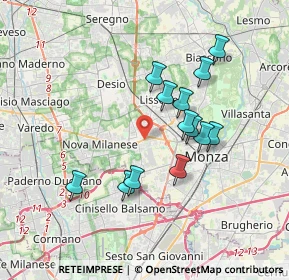 Mappa Via Alfonso Lamarmora, 20835 Muggiò MB, Italia (3.18462)