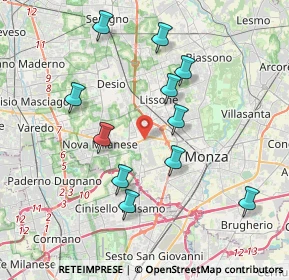 Mappa Via Alfonso Lamarmora, 20835 Muggiò MB, Italia (3.75182)