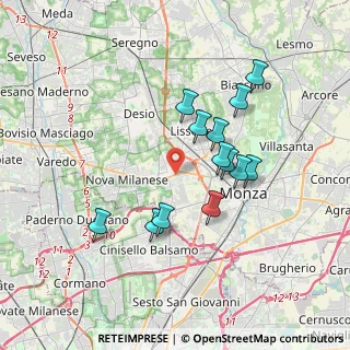Mappa Via Alfonso Lamarmora, 20835 Muggiò MB, Italia (3.18462)