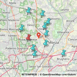 Mappa Via Alfonso Lamarmora, 20835 Muggiò MB, Italia (3.75182)